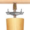Leg Mounting Plates Furniture Leg Attachment Plates Industrial Strength T-plate 516 (m8) Sofa Legs With Hanger Bolts