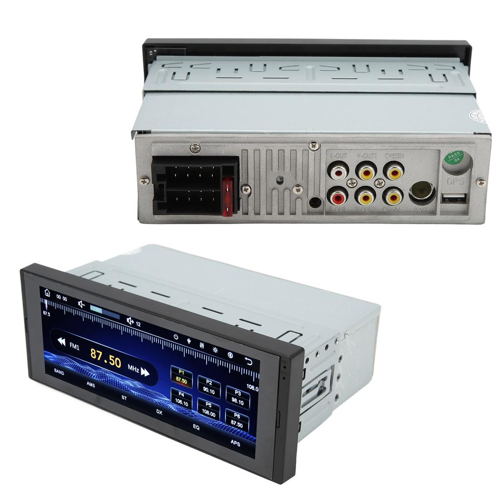 Autoradio Singolo Din Touchscreen 6,9 pollici MP5 1080P Full HD Radio FM Integrata Telecamera Posteriore Touch Screen