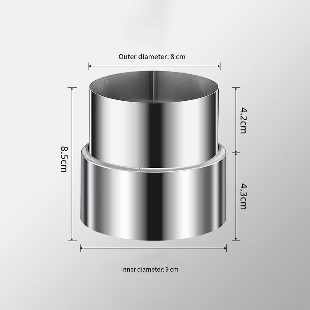 Schornsteinrohr-Reduzierstück Edelstahl Ofenrohr-Komponente zur Durchmesserreduzierung von 120 mm auf 50 mm in Lüftungssystemen