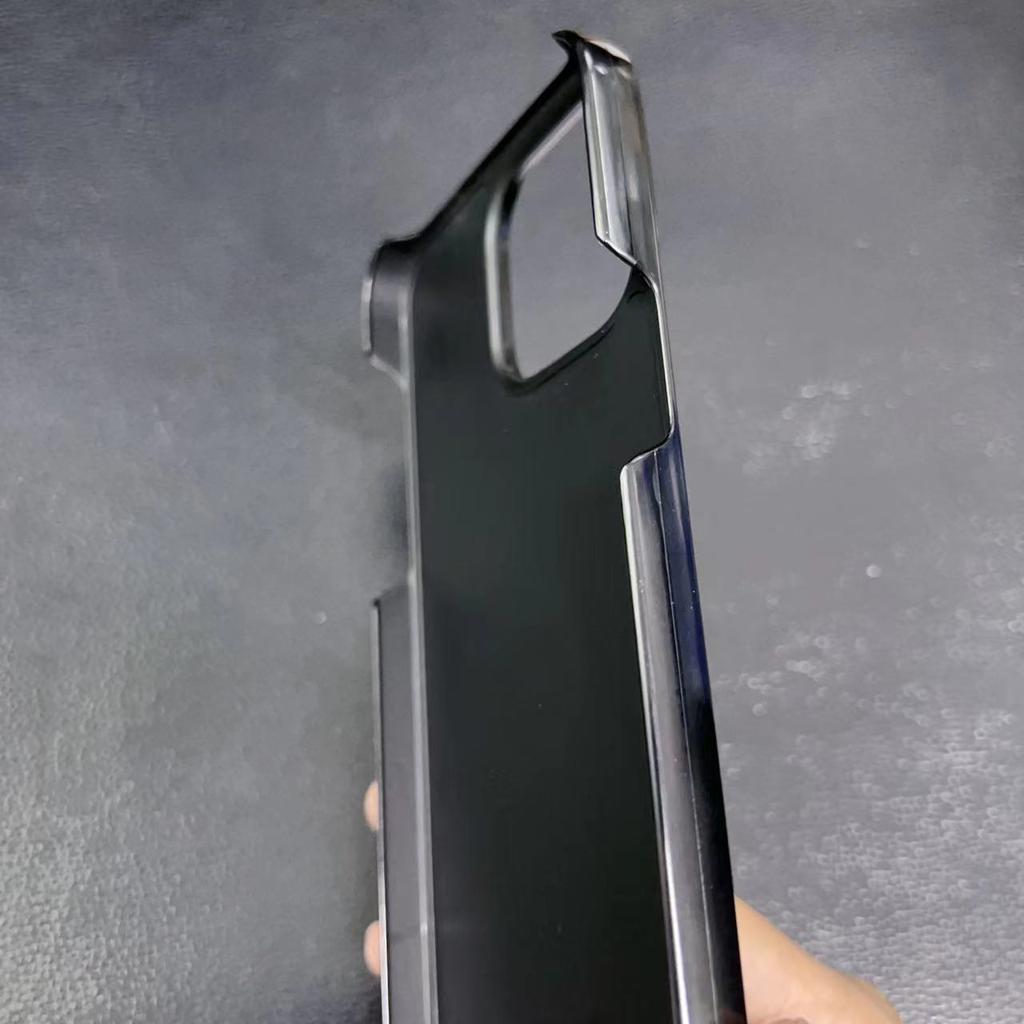 Inner Groove Material Suitable for IPhone15promax Protective Case, Half-pack Hard Shell, Apple 14plus Mobile Phone Case