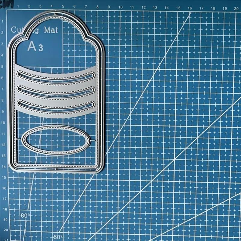 Label Pocket Metal Cutting Dies DIY Craft Carbon Steel Embossing Template Stencil Scrapbooking for Card Die Cuts Mold