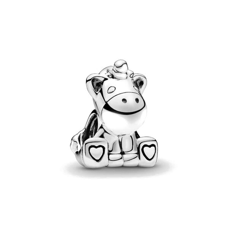 Classic Animal Series Owl Dog Panda Good Friends Series Charm Bead Component Compatible With Bracelet High Quality Fine Jewelry Pendant Bead