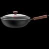 KOBACH 32cm Non-Coated Iron Wok