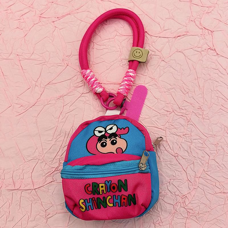 Mobile Phone Lanyard Wallet Earphone Case Storage Bag Anti Throwing Wrist Strap Cartoon Gifts For Boys Girl