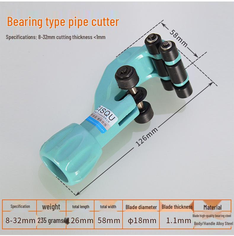 Stainless Steel Corrugated Pipe Cutter Knife with Cutting Wheel