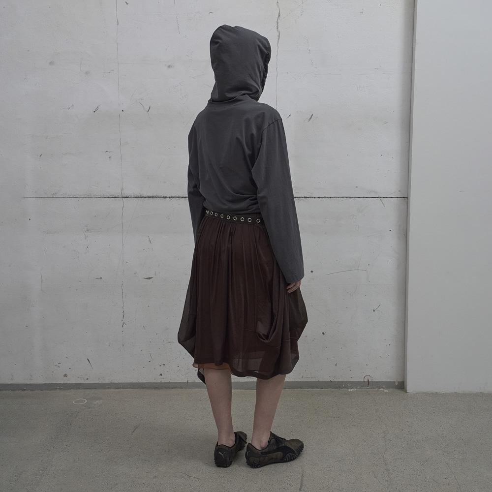 Lcdc Tm Double Layered Volume Skirt (Brown)