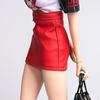 1/6 Female Action Figure PU Leather Skirt For 12'' Doll Costume