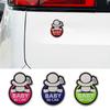 There Is a Baby In the Car, Car Sticker BABY IN CAR Aluminum Sticker Baby Pregnant Woman Warning Metal Car Logo Car Decoration Sticker