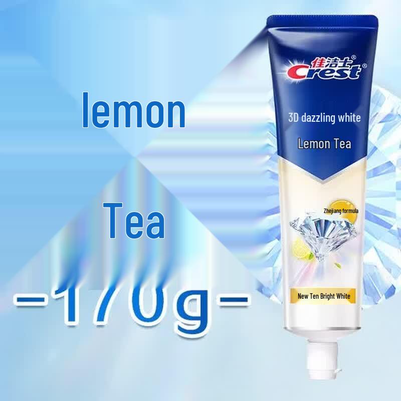 Crest 3D White Lemon Tea Fresh Toothpaste Family Pack