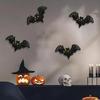 3D Iron Plastic Bat Ornament Halloween Party Essential Handcrafted Design For Porch Window Decoration