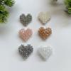 Braided Crystal Pearl Heart Beads DIY Hair Clips Earrings Shoe Flower Bag Accessories