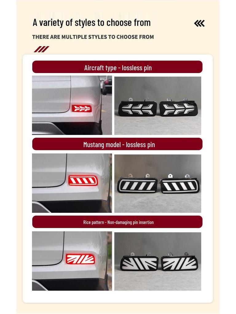 Sequential LED Turn Signal & Brake Light for 15-16 Honda CRV Rear Bumper Reflector Modification