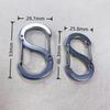 Stainless Steel S-Buckle Double-Head Hook: Outdoor Quick Release 8-Shaped Keychain