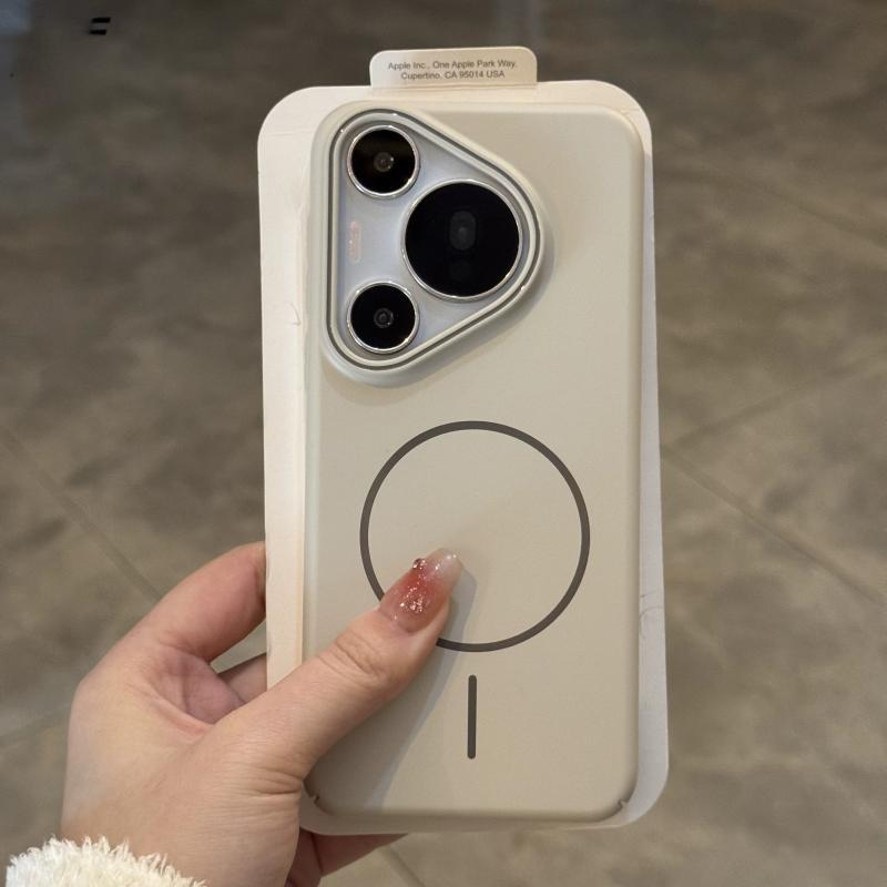 For HUAWEI Pura 70 Ultra Pura 70 Pro Case Simple and soft magnetic PC skin-friendly drop-proof Cover For HUAWEI P60 Pro Funda