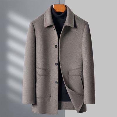 Winter Coat Men's Middle-aged Men's Business Casual Jacket High-end Warm Winter Dad Clothing