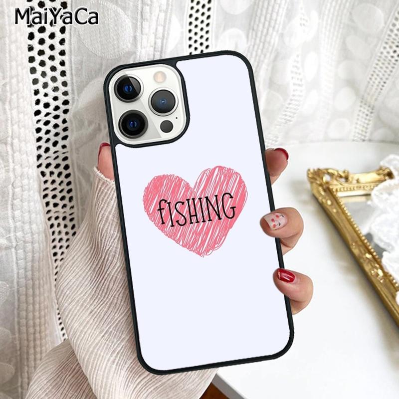 Love Fishing Phone Case Cover For iPhone 17 Air 16 16e 15 plus 11 12 13 14 pro max shell coque