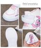 Atmungsaktive High-Top Cartoon-Skateschuhe für Kleinkinder und Mädchen, Leichte und lässige weiße Sneaker