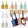 Durable PU Leather Luggage Tag Anti Lost Airplane Buckle Suitcase Label Flip Cover Thickened Boarding Pass Luggage