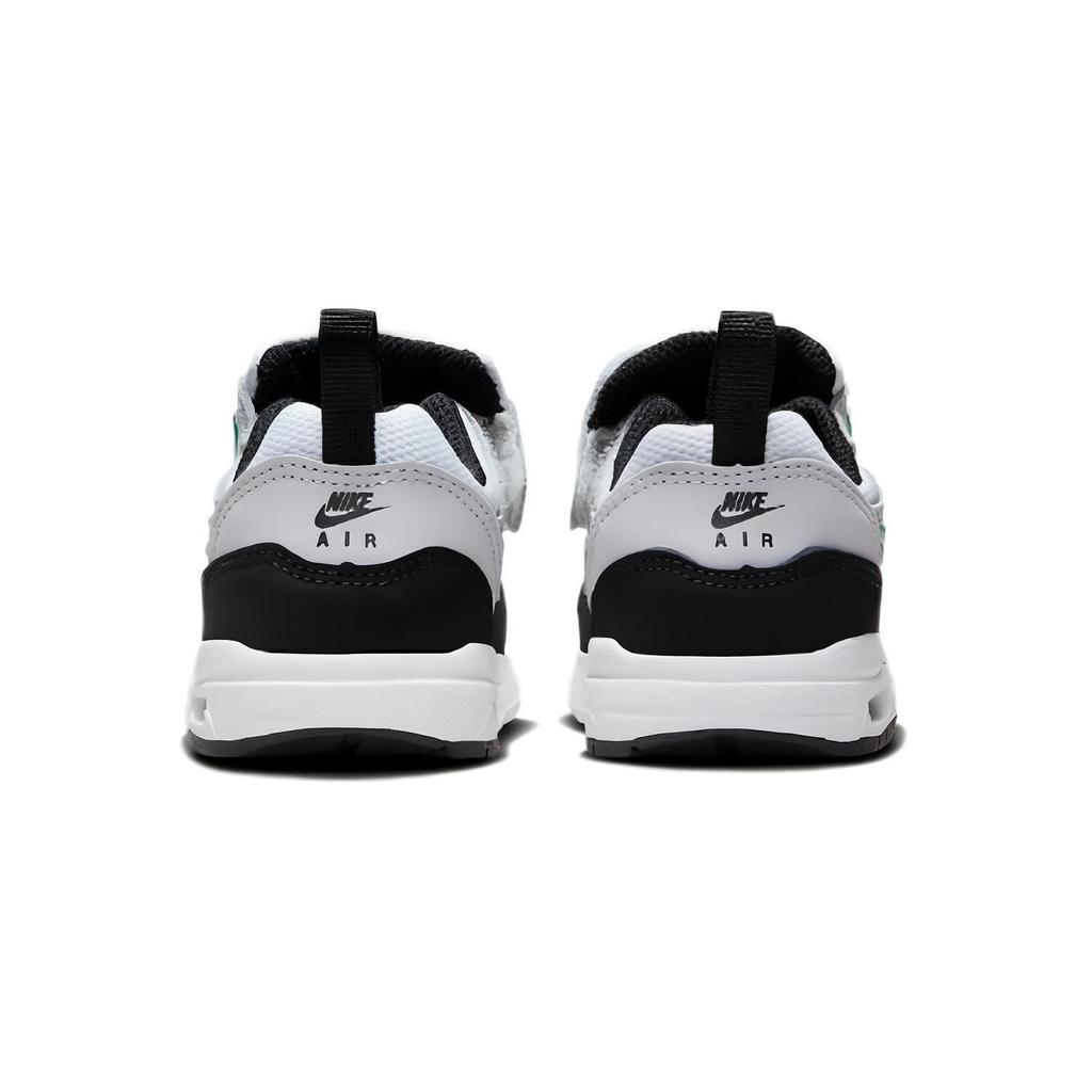 Nike Air Max 1 EasyOn TD Černá Stadionově zelená Dětské tenisky Bílá Čistě platinová DZ3309-108