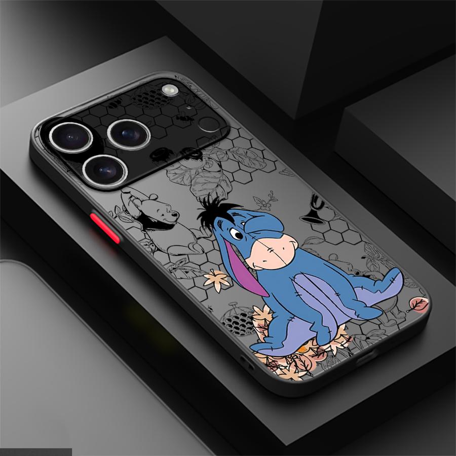 Pooh Bear Piglet Case for iPhone 17 Pro Max 15 11 17e XS XR Air 13 Mini 14 12 7 8 SE 16 Plus Back Phone Cover