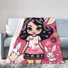 Bunny GirlSherpa Blanket Warm Blankets for Sunmer Super Soft Fuzzy Flannel  Like Reversible Velvet Plush Couch Blanket Lightweight