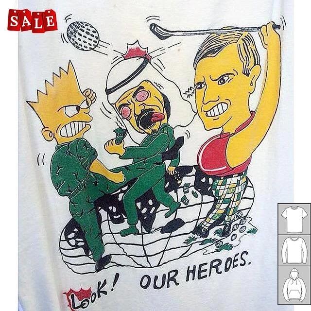 Hot An interesting Gulf War propaganda of Bart Simpson Gift For Friends Unisex S