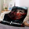 1pc Mortal Kombat Blanket Lightweight Flannel Throw For Sofa, Bed, Travel, Camping, Livingroom, Office, Couch, Chair, And Bed
