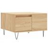  Coffee Table, Sonoma Oak 55x55x36.5 Cm Wood-based Material