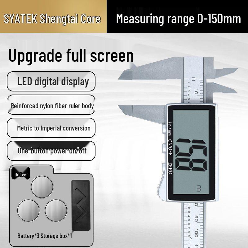 High-Precision Digital Vernier Caliper for Industrial, Jewelry, and Household Use