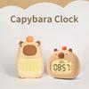 Capybara LED Alarm Clock Digital Rechargeable Multi-functional Timer Dimmable Bedside Table Lamp USB Charge Kids Gift Desk Decor