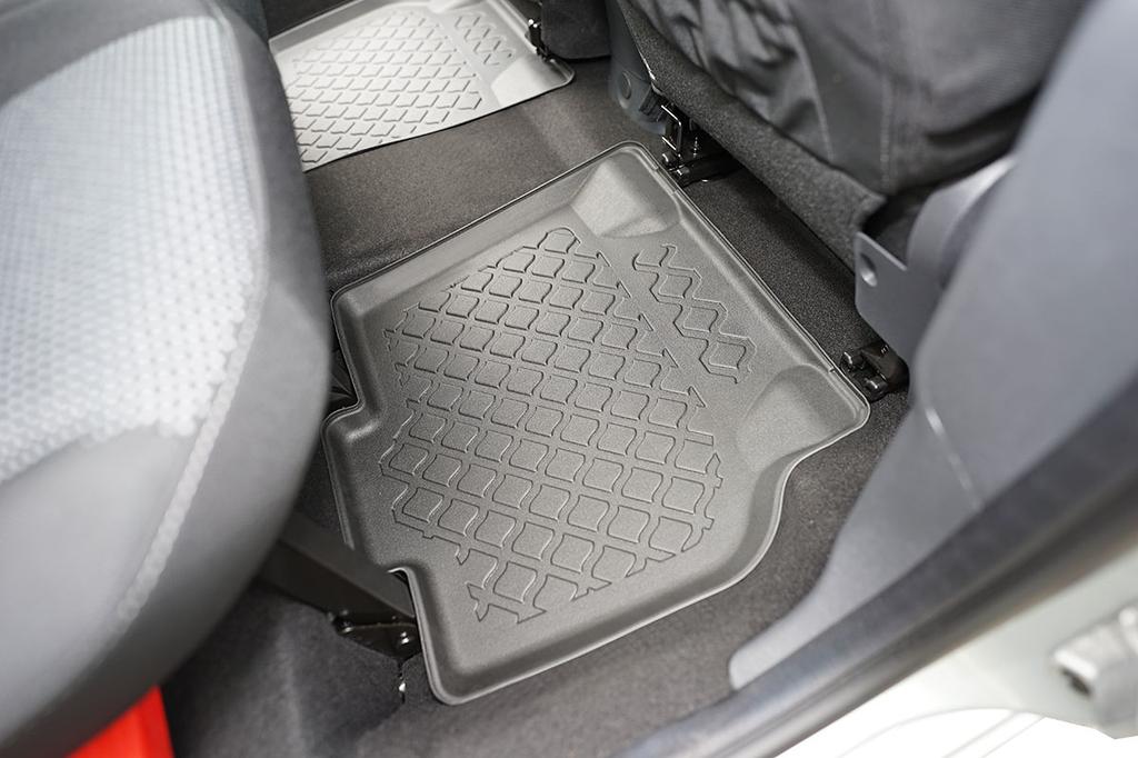 ARISTAR All-Weather Floor Mats + Universal Tunnel Cover for Mercedes Citan W415 2012-2021 / Renault Kangoo II Long 2008-2021