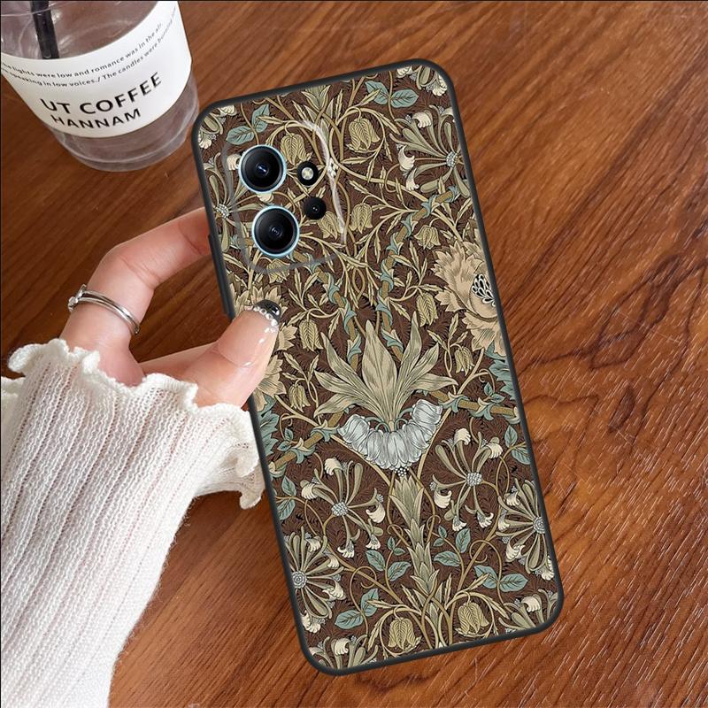 William Morris Case For Xiaomi Redmi 13C 14C 10C 12C Redmi Note 14 12 11 9 10 13 Pro 9S 10S 11S 12S Cover