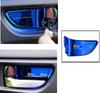 Lightbbuddy Subaru Indoor Inner Door Plate Interior Inner Parts Dress Up Set of 4 (Blue)