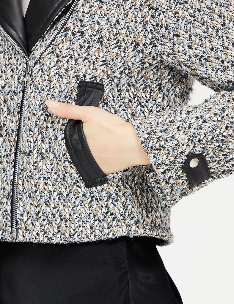 Lily Brown MIX Variation Double Rider Jacket LWFJ234136 Women's