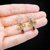 Sterling Silver Gemstone Earrings: Amethyst, Citrine & Garnet