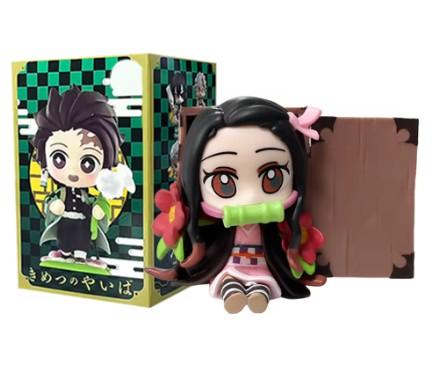 Flower Birth Figurines 6 Pcs 7Cm Tanjiro Nezuko Zenitsu Car Dashboard Desktop Ornaments Anime Figures For Kids Adults Children's Birthday Gift Holiday