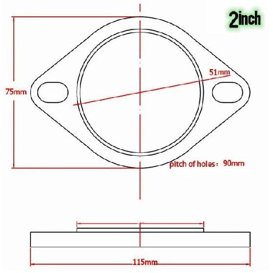 Brida de tubo de acero inoxidable para escape