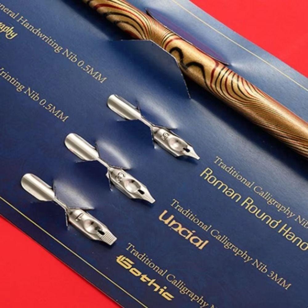 Stainless Steel Tip Dip Pen Kit With Holder Comic Dip Pen Portable Signature Pen  Students