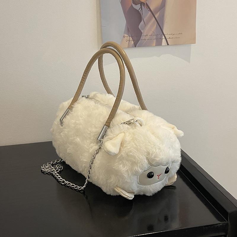 Crossbody Bag Panda Plush Backpack Women's New Cute Capybara Commuter Shoulder Bag