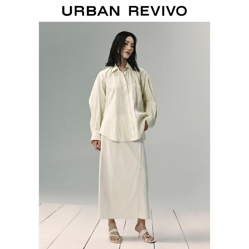 UR Women's Urban Series Striped Button-Up Shirt