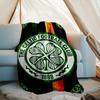 1pz Coperta Morbida in Flanella Stampata con Stemma del Celtic Football Club per Camera da Letto Adulti Soggiorno Divano Campeggio Viaggio Regali per Fan Regali di Natale