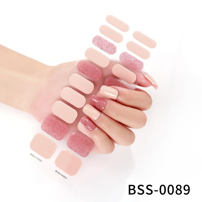 Gel Manicure Stickers Semi-cured Gel Nail Stickers Nail Polish Glue Manicure Stickers