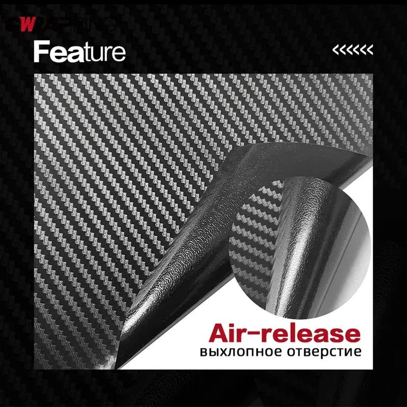 3D Carbon Fiber Vinyl Wrap Car Stickers Auto Door Protection Film Carbon Fiber Motorcycle Helmets Vinyl Film for Car Accessories