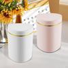 Compact Wastebasket with Lid for Tabletop And Car