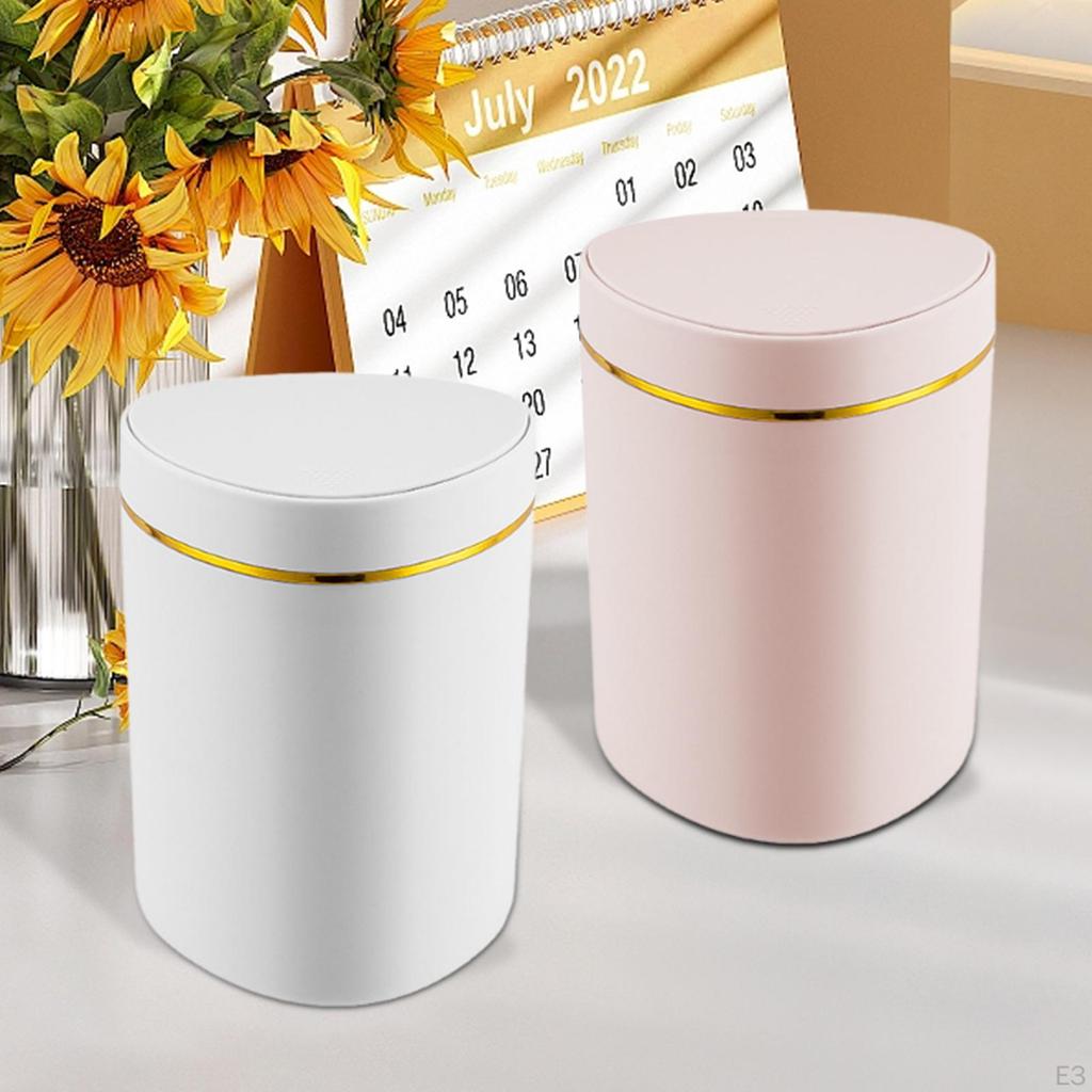 Compact Wastebasket with Lid for Tabletop And Car