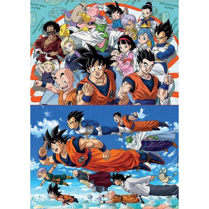 Puzzle Dragon Ball - EDUCA - 2x100 Pièces - Thème Dessins Animés Et BD