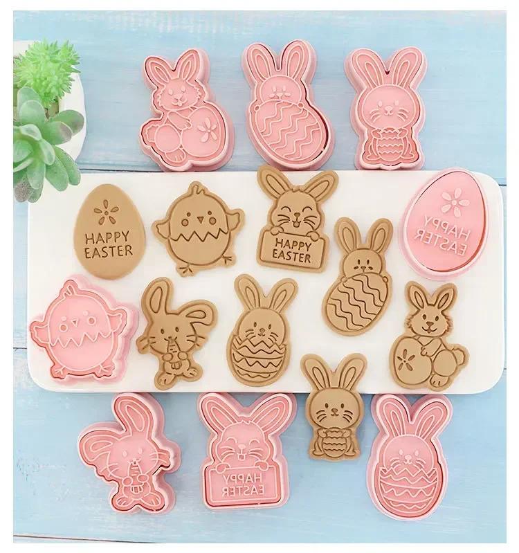 Biscuit Pastry Baking Molds 8pcs Dinosaur Animal Cookie Cutters Stamp Embosser Bakeware Kitchen Baking Supplies Home Accessory