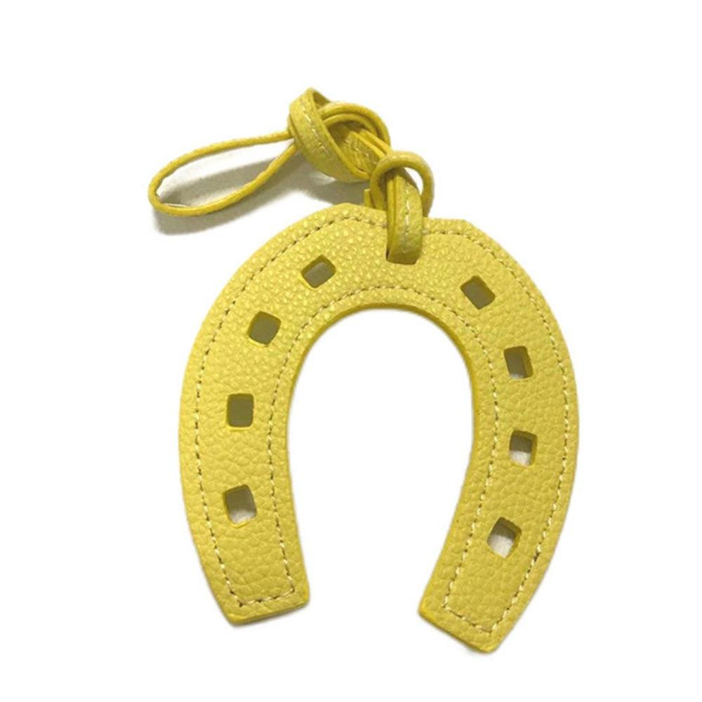 2PCS Fashion Key Chain Leather Purse Accessories Cute Horse Hoof  Pendant  School