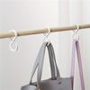S-shaped Hook Buckles for Kitchen and Bathroom Horizontal Bar Hooks Without Drilling Plastic Clothes Hangers