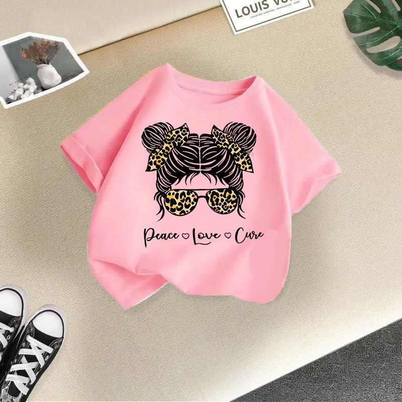 Kid T Shirt Cool Girl Printed Children T-shirt Kids 100% Cotton Clothes 2-13Y T-shirt Top Boys Girls Baby Tee